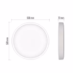GoSmart LED felületre szerelhető lámpatest, kör alakú, 45W, 2700 lm, állítható színhőmérséklet, dimmelhető, Wi-Fi thumbnail 2