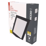 EMOS LED süllyesztett lámpatest NEXXO, négyzet, fekete, 18W, állítható színhőmérséklet thumbnail 1