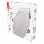 EMOS LED süllyesztett lámpatest RUBIC, négyzet, fehér, 18W, természetes fehér thumbnail 1