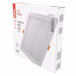 EMOS LED süllyesztett lámpatest RUBIC, négyzet, fehér, 24W, természetes fehér thumbnail 1