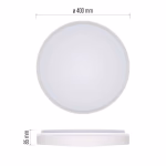 EMOS LED felületre szerelhető lámpatest LIVI 40 cm, 30W, 1800 lm, hideg-meleg fehér, távirányító, dimmelhető thumbnail 2
