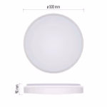 EMOS LED felületre szerelhető lámpatest LIVI 50 cm, 45 W, 2700 lm, hideg-meleg fehér, távirányítóval, dimmelhető thumbnail 2