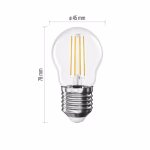 EMOS LED izzó Filament Mini Globe / E27 / 3,4 W (40 W) / 470 lm / Meleg fehér thumbnail 3