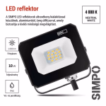 EMOS LED reflektor SIMPO 10W, 1000 lm, természetes fehér, IP65 thumbnail 4