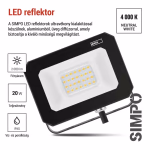 EMOS LED reflektor SIMPO 20W, 2000 lm, természetes fehér, IP65 thumbnail 5