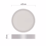 EMOS LED felületre szerelhető lámpatest NEXXO, kör, fehér, 21W, 1900 lm, semleges fehér, IP20/IP40 thumbnail 2