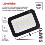 EMOS LED reflektor SIMPO 50W, 5000 lm, természetes fehér, IP65 thumbnail 5