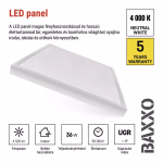 EMOS LED panel BAXXO beépíthetö 36W 4320lm IP20 természetes fehér thumbnail 4