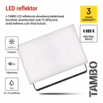 Emos LED reflektor TAMBO, 50 W, 5000 lm, természetes fehér, IP65, fekete thumbnail 4