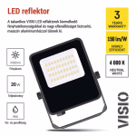 VISIO LED reflektor 20W természetes fehér thumbnail 4