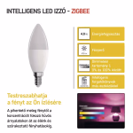 GoSmart LED izzó - gyertya / E14 / 4,8 W (40 W) / 470 lm / RGB / dimmelhető / Zigbee thumbnail 4