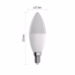 GoSmart LED izzó - gyertya / E14 / 4,8 W (40 W) / 470 lm / RGB / dimmelhető / Zigbee thumbnail 2