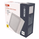 EMOS LED felületre szerelhető lámpatest NEXXO, négyzet, fehér, 7,6W, 680 lm, természetes fehér, IP20/IP40 thumbnail 3