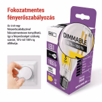 EMOS LED izzó Filament A60-körte / E27 / 7,5 W (75 W) / 1 055 lm / természetes fehér / dimmelhető thumbnail 5