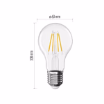 EMOS LED izzó Filament A60 / E27 / 3,4 W (40 W) / 470 lm / Meleg fehér thumbnail 3