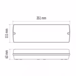 EMOS LED vészvilágító lámpatest 3W, 150lm 3 óra IP65 thumbnail 9