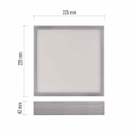 EMOS LED felületre szerelhető lámpatest NEXXO, négyzet, ezüst, 21W, állítható színhőmérséklet thumbnail 3