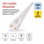 EMOS LED Fénycső T8 9 W 1 000 lm 60 cm, Hideg fehér thumbnail 3