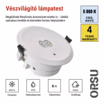 EMOS LED vészvilágító lámpatest ORSU 6W 450 lm 3 óra thumbnail 4