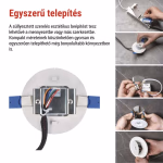 EMOS LED vészvilágító lámpatest ORSU 2W 300lm 3 óra thumbnail 5