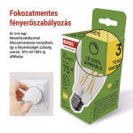 LED izzó Filament A60 / E27 / 7,5 W (75 W) / 1 055 lm / meleg fehér / dimmelhető thumbnail 3