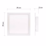 EMOS LED mennyezeti panel RIVI 30x30, 20W, dimmelhető, állítható színhőmérséklet thumbnail 3