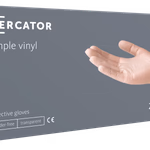 MERCATOR® Vinil, latexmentes, púdermentes áttetsző védőkesztyű  professzionális felhasználásra. 100 db, XL méret thumbnail 1
