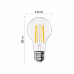 EMOS LED izzó Filament A60 / E27 / 10,5 W (100 W) / 1521 lm / Természetes fehér thumbnail 3