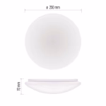 EMOS LED felületre szerelhető lámpatest TIVI, kör, fehér 5,2W, 880 lm, IP44, Természetes fehér thumbnail 2