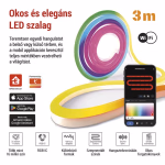 GoSmart Rugalmas LED szalag NEON fehér, 3 m, 24 W, RGBIC dimmelhető, WiFi thumbnail 2
