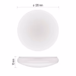 EMOS LED felületre szerelhető lámpatest TIVI, kör, fehér 8,6W, 1440 lm, IP44, Természetes fehér thumbnail 2