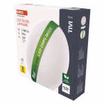 EMOS LED felületre szerelhető lámpatest TIVI, kör, fehér 11W, 1840 lm, IP44, Természetes fehér thumbnail 3