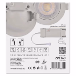 Emos LED beépíthető spotlámpa kör GERI 6,5W, 780lm, 105 × 40 mm, fekete thumbnail 6