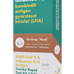 Rapicheck Covid antigén + Influenza A-B kombó önellenőrzésre alkalmas gyorsteszt. CE1434