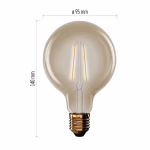 EMOS LED izzó Vintage G95 / E27 / 4,5 W (40 W) / 420 lm / Meleg fehér thumbnail 3