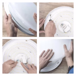 EMOS LED felületre szerelhető lámpatest TIVI, kör, fehér 12,5W, 2100 lm, IP44, Természetes fehér thumbnail 5