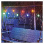 LED fényfüzér – 10x party égő, 5 m, kültéri és beltéri, többszínű thumbnail 5