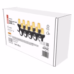 LED fényfüzér – 10x party égő, 4,5 m, kültérre és beltérre, vintage thumbnail 1