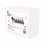 EMOS LED lánc napelemmel - 10x party égő, 5 m, kültéri és beltér, vintage thumbnail 2