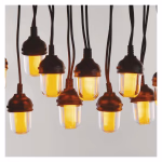 LED fényfüzér – 10x party égő, 4,5 m, kültérre és beltérre, vintage thumbnail 4