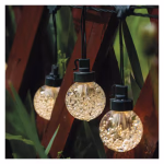 LED fényfüzér – 20x party égő, 7,6 m, kültéri és beltéri, meleg fehér thumbnail 3