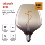 LED izzó DECO S123/ E27 / 4 W (16 W) / 150 lm / flame thumbnail 4
