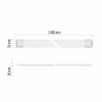 LED lineáris lámpatest MINO 50W, semleges fehér thumbnail 4