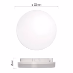 EMOS LED felületre szerelhető lámpatest TORI, kör, mozgásérzékelővel 15W 1500lm IP54 természetes fehér thumbnail 3
