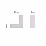 EMOS LED lineáris lámpatest ORTO LCON 8W, semleges fehér thumbnail 2