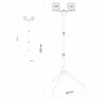 EMOS Hobby Slim LED reflektor hordozható 2× 1600lm + háromlábú állvány IP65 thumbnail 2