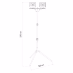 EMOS Hobby Slim LED reflektor hordozható 2× 2400lm + háromlábú állvány IP65 thumbnail 2