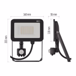 EMOS LED reflektor Inovo mozgásérzékelővel 30W 3300lm IP65, természetes fehér thumbnail 2