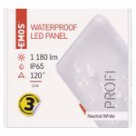 EMOS LED süllyesztett lámpatest VIXXO, négyzet, 13.5W 1250lm IP65 természetes fehér thumbnail 3