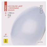 EMOS LED felületre szerelhető lámpatest Cori mozgásérzékelővel 18W 1530lm IP44 természetes fehér thumbnail 9